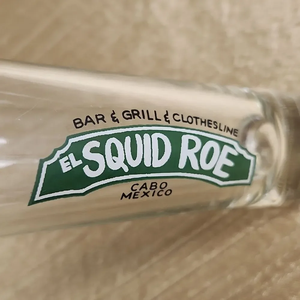 El Squid Roe Bar & Grill & Clothesline Cabo Mexico Shot Glass